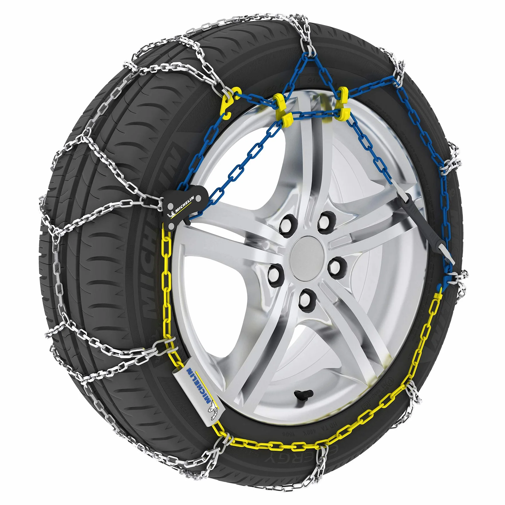 MICHELIN Catene da Neve Extrem Grip 90 - Omologate EN 16662-1 Maglie 9mm - Catene Metalliche Auto ABS ESP - Con Tenditore