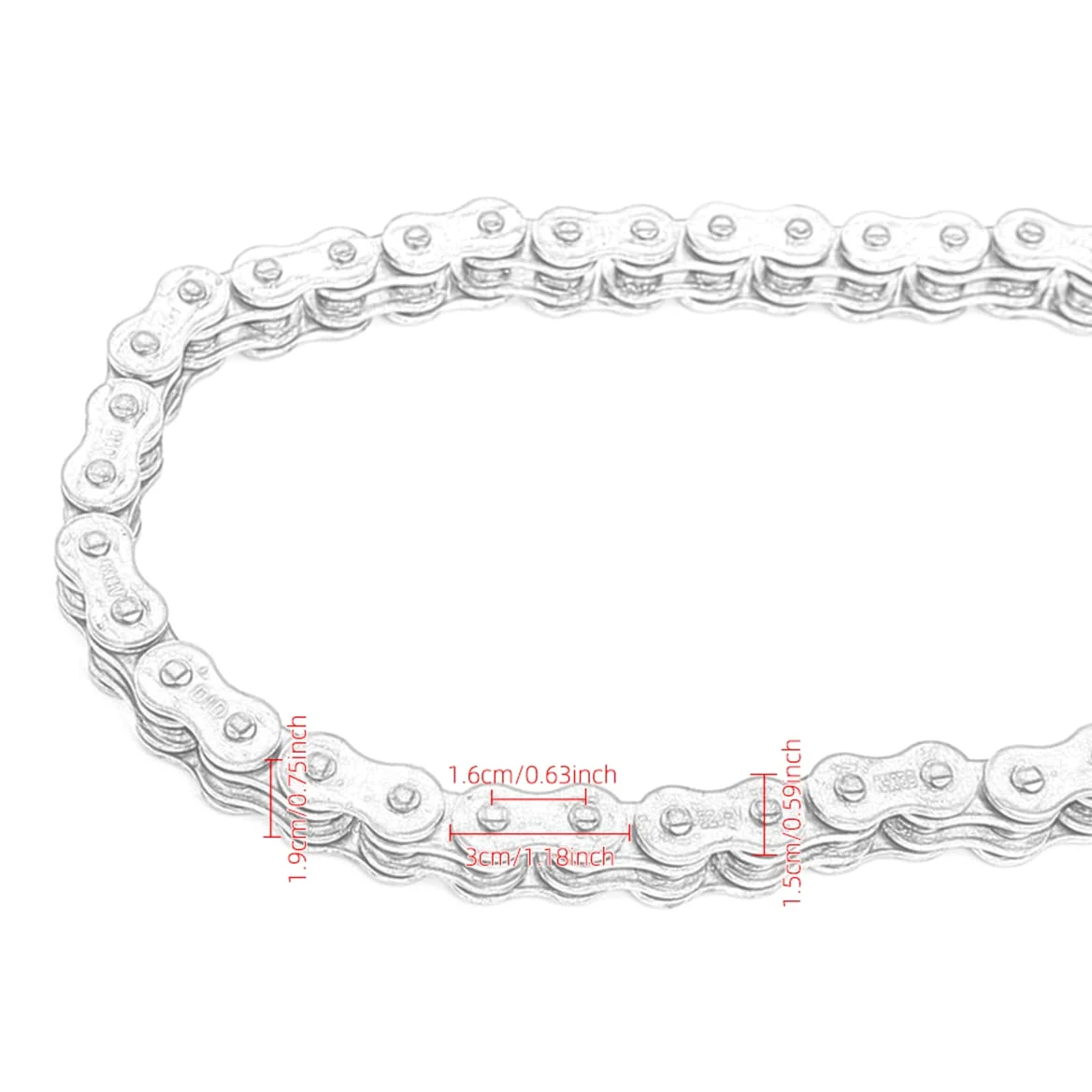 Catena del motociclo Paraolio Catena HA FATTO O Ring 520 525 530 Catene 120 Collegamenti per ATV Quad MX Enduro Motard Da Corsa Catena di Guida (530HV-120L)