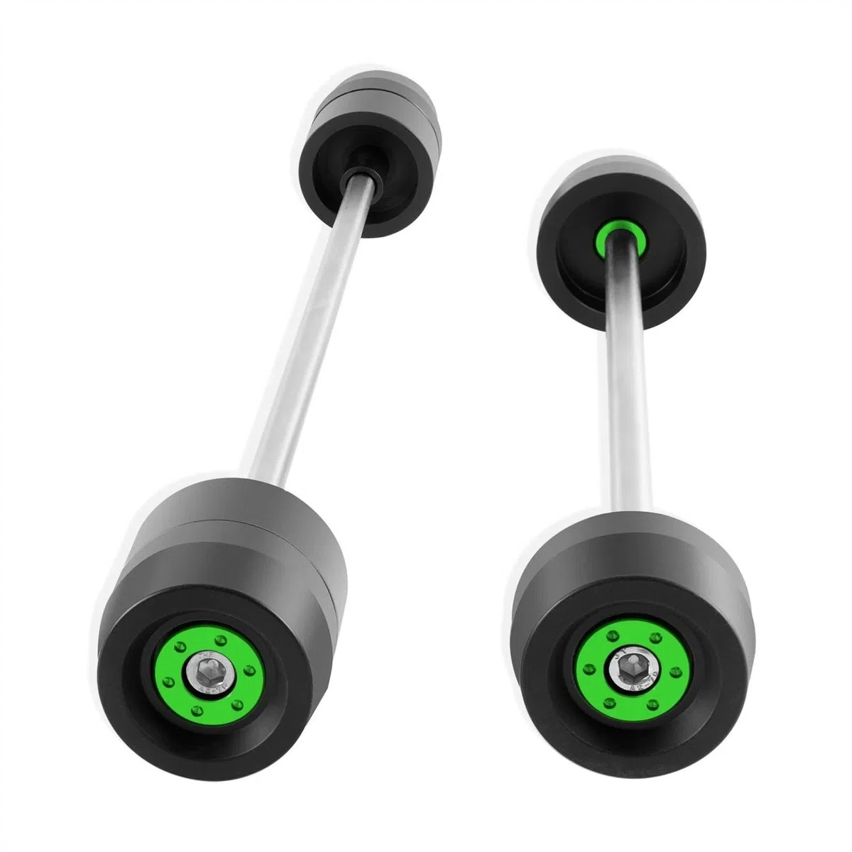 Tamponi Paratelaio per Kawasaki per ZX-6R per ZX6R per Ninja636 per Ninja 636 2009-2021 Moto Anteriore ASSE Posteriore Forcella Cursore Ruota Protezione Protezione paraurti(Verde)