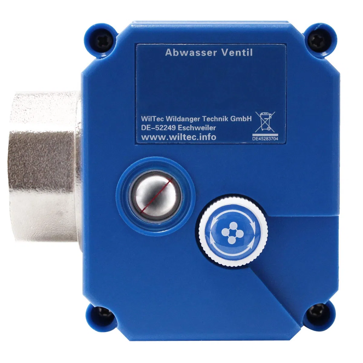 Valvola a sfera per acque reflue di camper e roulotte per DC 12V ∅25mm Sblocco di emergenza