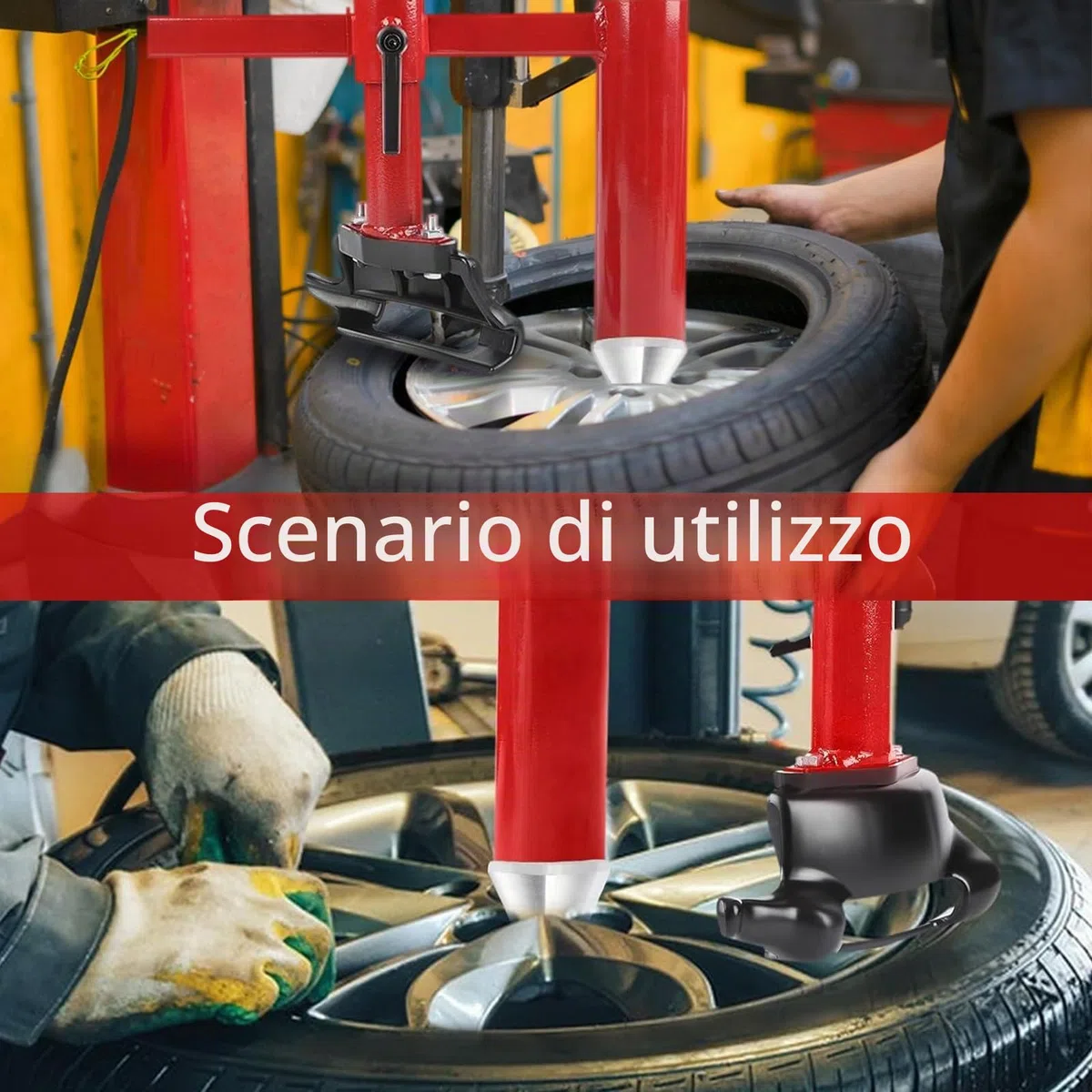 Smontagomme Manuale Regolabile, per Pneumatici di Auto da 16 a 21 Pollici Macchina per Smontare gli Pneumatici Leva di Montaggio Strumento Portatile per il Cambio degli Pneumatici