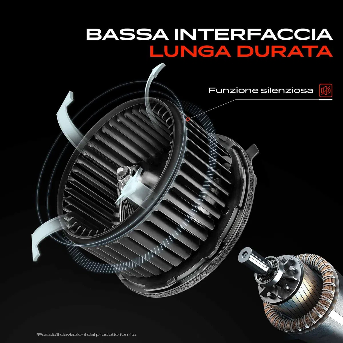 Frankberg Motore del ventilatore Ventilatore del riscaldamento Compatibile con Idea 350 Musa 350 Replace# 77362775
