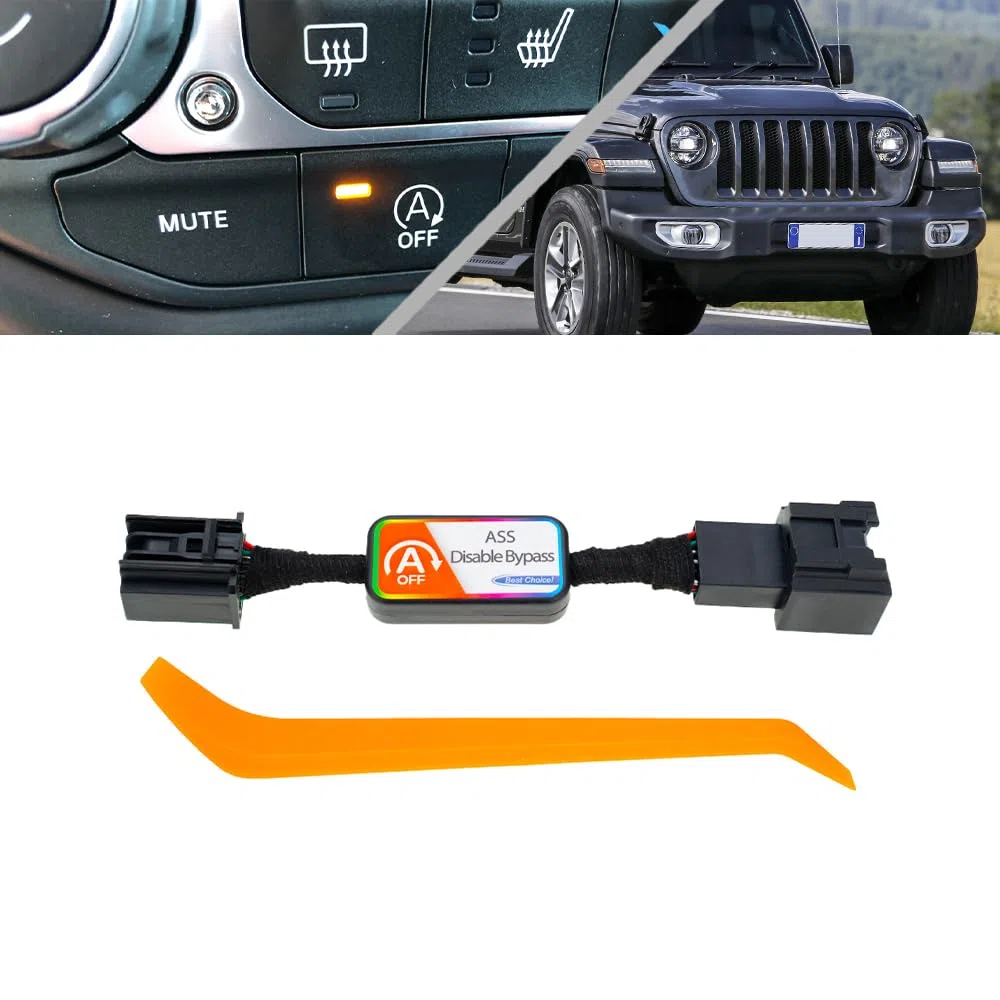 1X Auto Start Stop Disabilita/Elimina/Disabilita/Eliminatore per Je.ep Wrangler JL,Gladiator JT Cavo dispositivo di annullamento sistema di avviamento automatico di arresto motore
