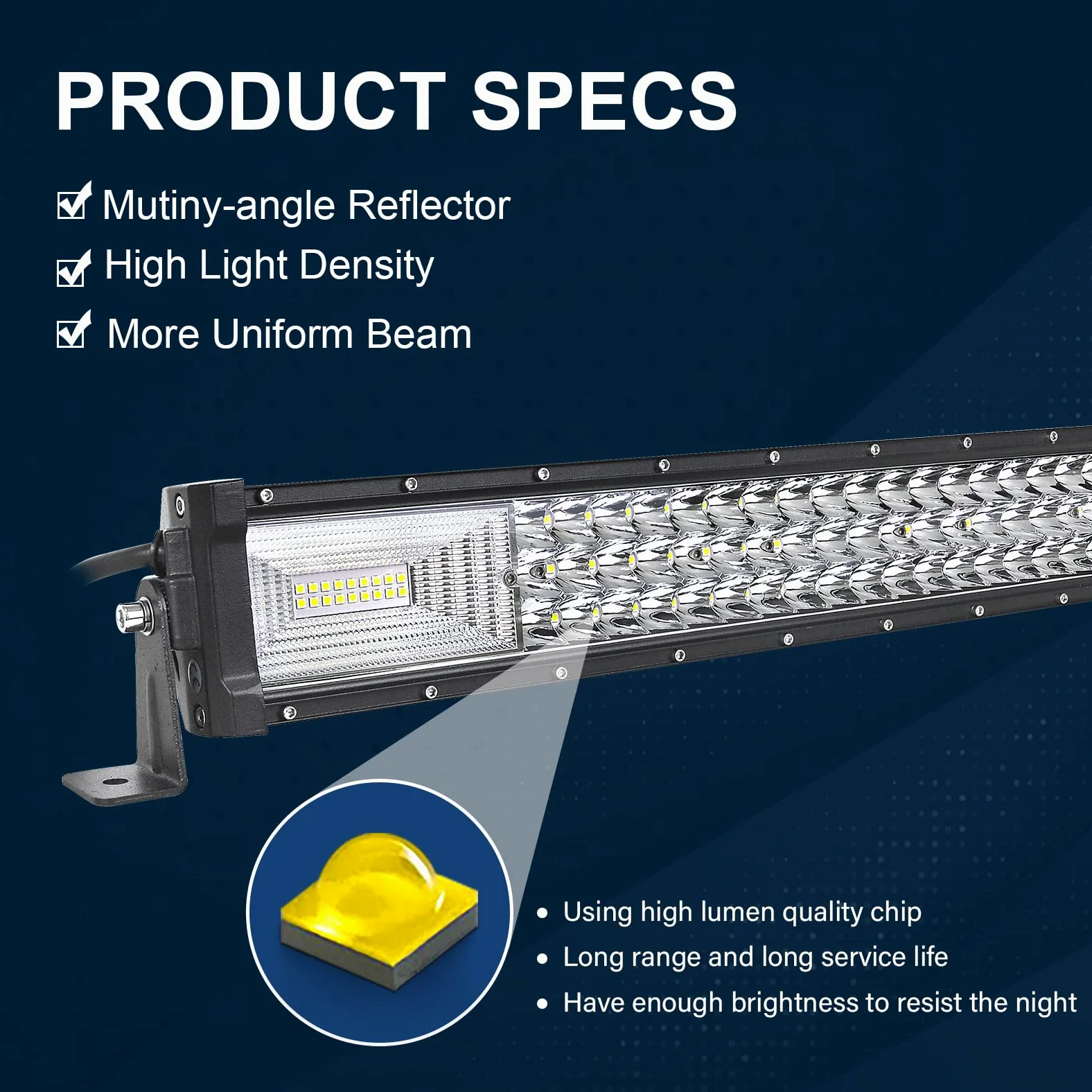 RIGIDON 32 Pollici 80cm 405W Magro Curva Barra Led Fuoristrada Con 12V Cablaggio Kit, Barra Luce Led, Luci di Lavoro Per Auto Camion SUV UTE ATV Barca 4x4 Veicoli Offroad, Impermeabile 6000K Bianca