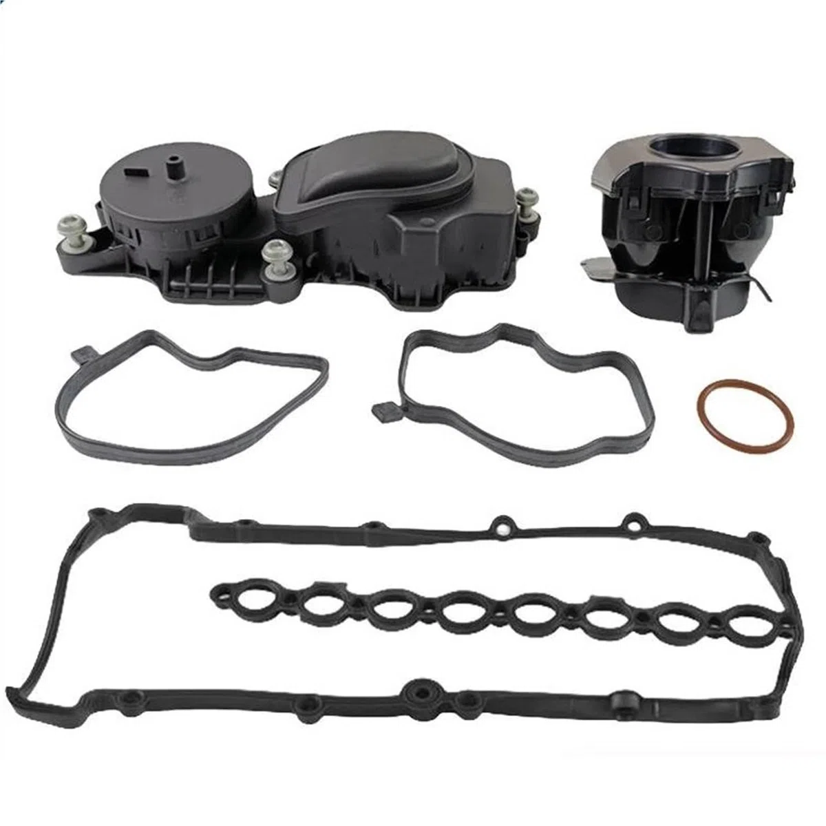 Coperchio Valvola Motore Kit Guarnizione Coperchio Valvola E Valvola Di Sfiato Separatore Olio Per BMW Per E46 E87 E90 E60 E61 E83 Per M47 11127799224 11127794495 coperchio punterie(1 set)