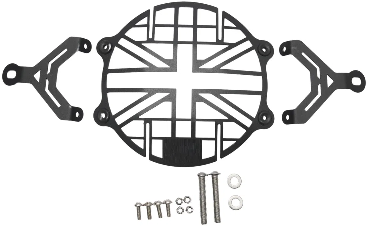Griglia faro (nero) adatto per Royal Enfield Super Meteor 650