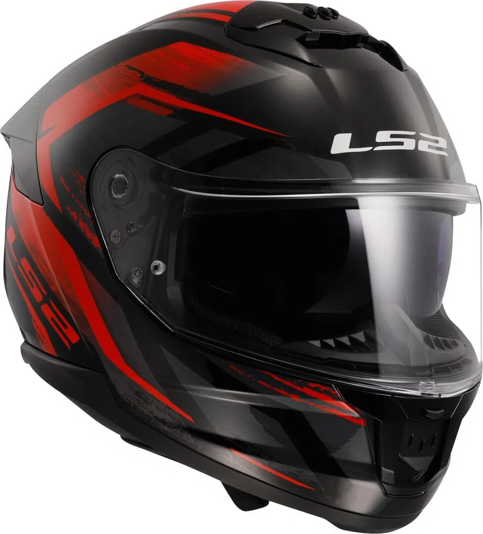 LS2, Casco Moto Integral STREAM II FURY Gloss Black Red, L