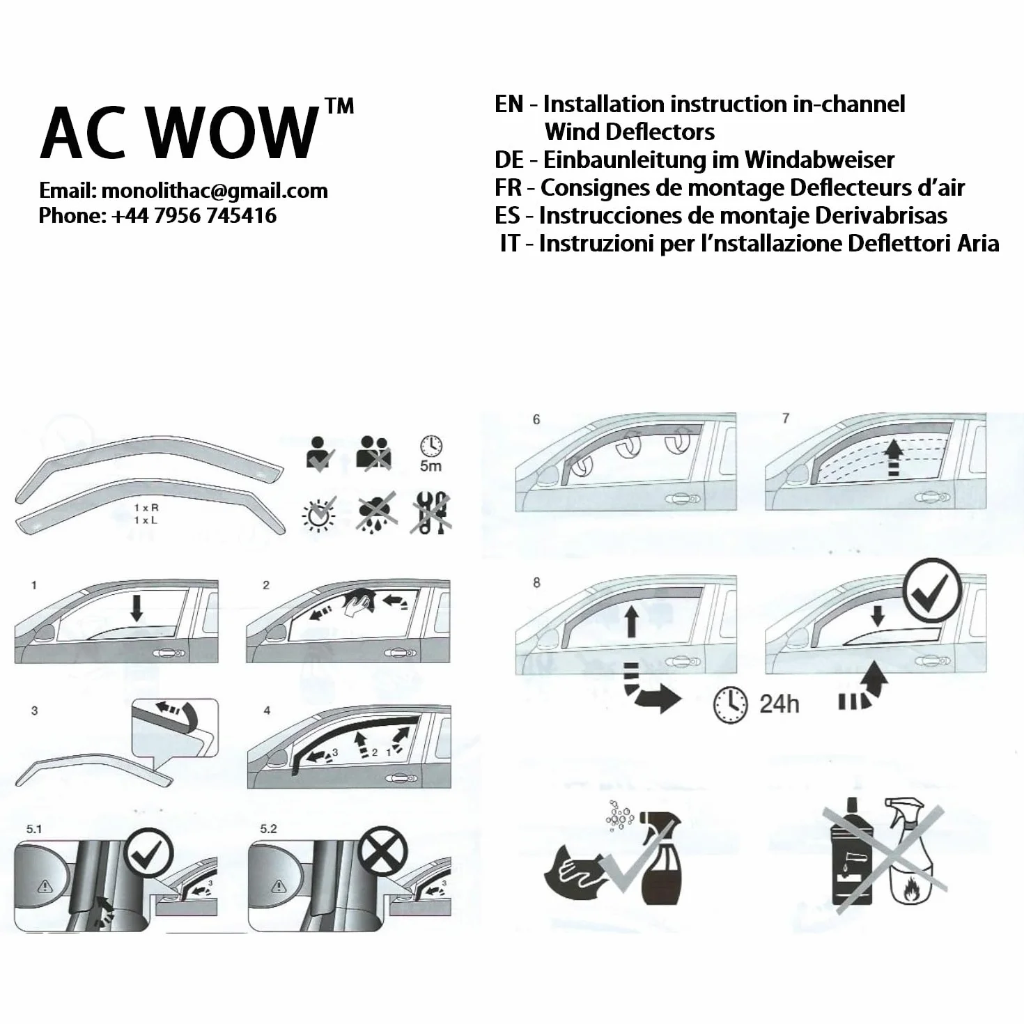 2 deflettori antivento per TOYOTA Aygo X 2022 2023 2024 2025 2026