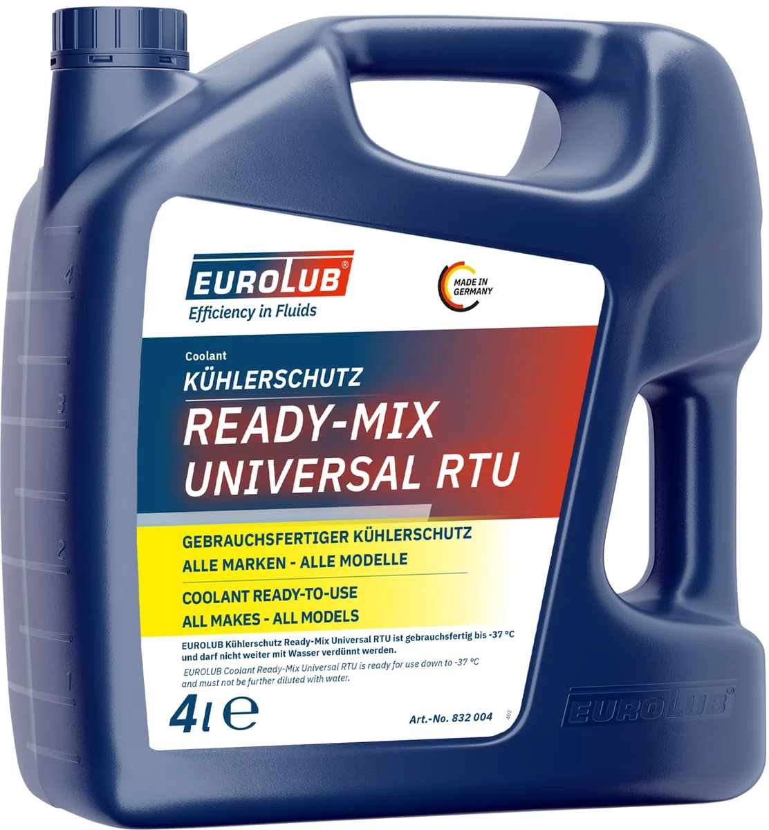 EUROLUB Ready-Mix Universal RTU, Protezione per radiatore, 4 Litri