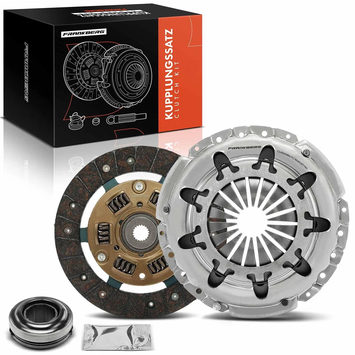 Frankberg Frizione Set frizione Compatibile con 169 Punto Furgone/Compatto 188 Seicento/600 187 Strada Pick-up 178 278 Ypsilon 843 Replace# 46400732