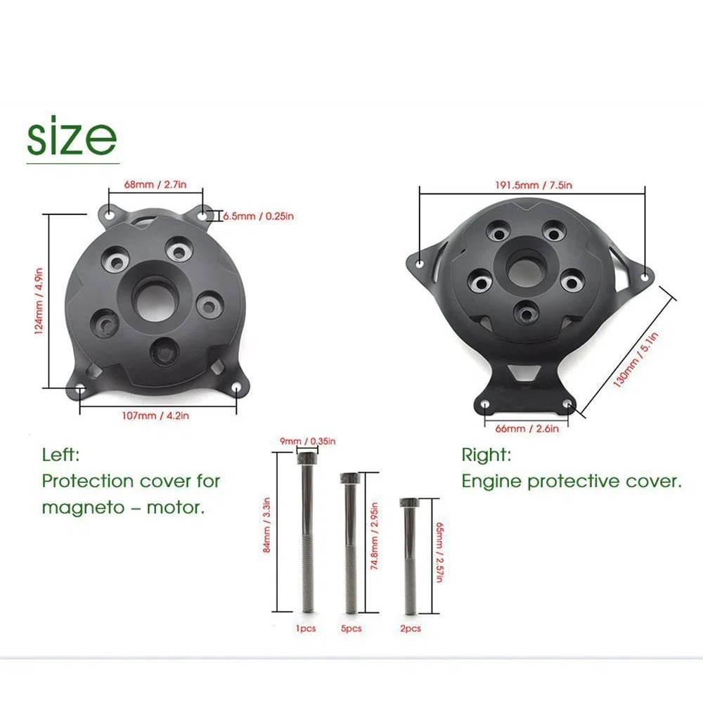 Motociclo Accessori di Protettiva Coperchio del Motore per Z800 2013-2016 Z750 2007-2012