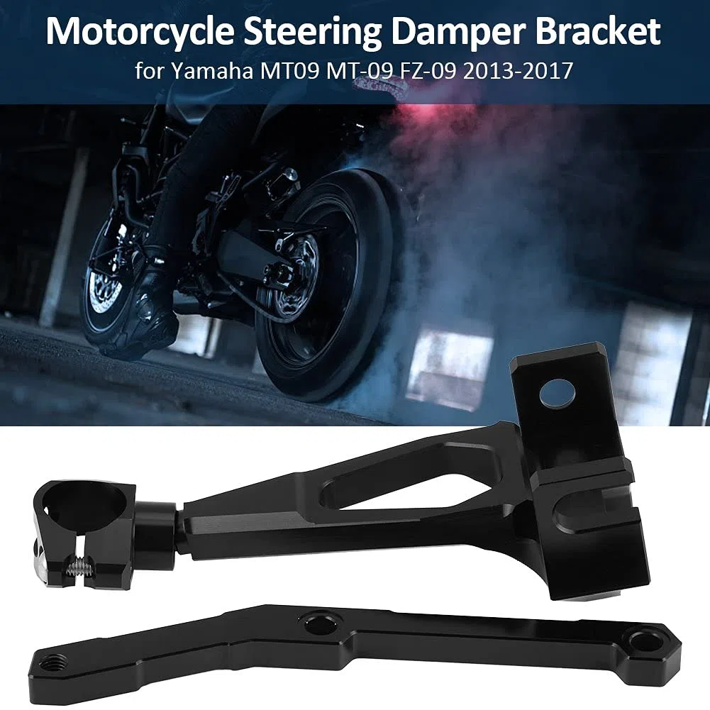 Staffa ammortizzatore di sterzo mt 09 Kit stabilizzatore staffa ammortizzatore sterzo CNC moto per MT09 MT-09 FZ-09 2013-2017 adatto per attacchi ammortizzatore di sterzo mt 09