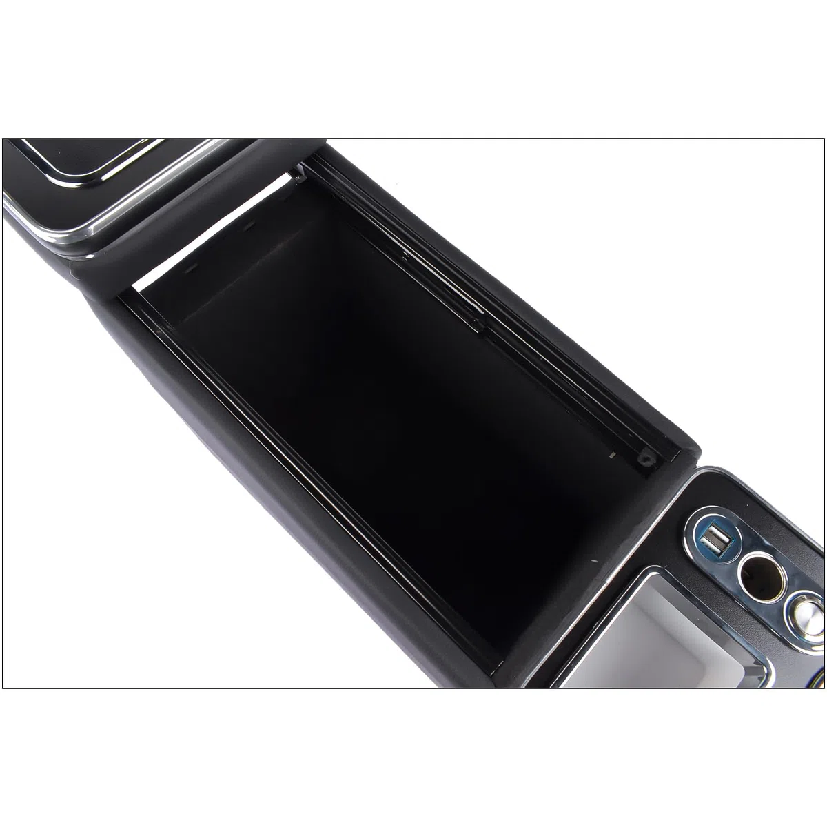 Bisenya Center Console Scatola di Immagazzinaggio Con Porta Drink/Telefono Porta USB Accendisigari A LED Compatibile Con Transporter T5 T6 Sie-nta