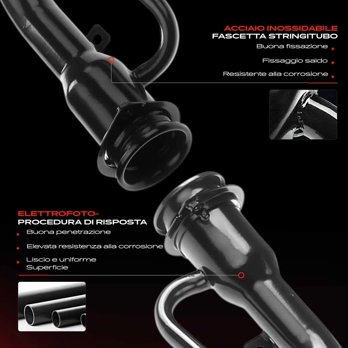 Frankberg Tubo di riempimento carburante Bocchettone di riempimento Compatibile con Pajero Pinin H6W H7W 1.8 1.8 GDI 2.0 GDI 1999-2007 Replace# MR342083