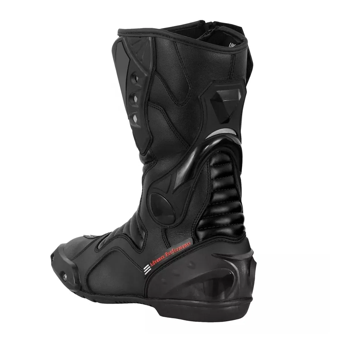 Stivali da corsa per moto da uomo Scarpe impermeabili lunghe in pelle da moto
