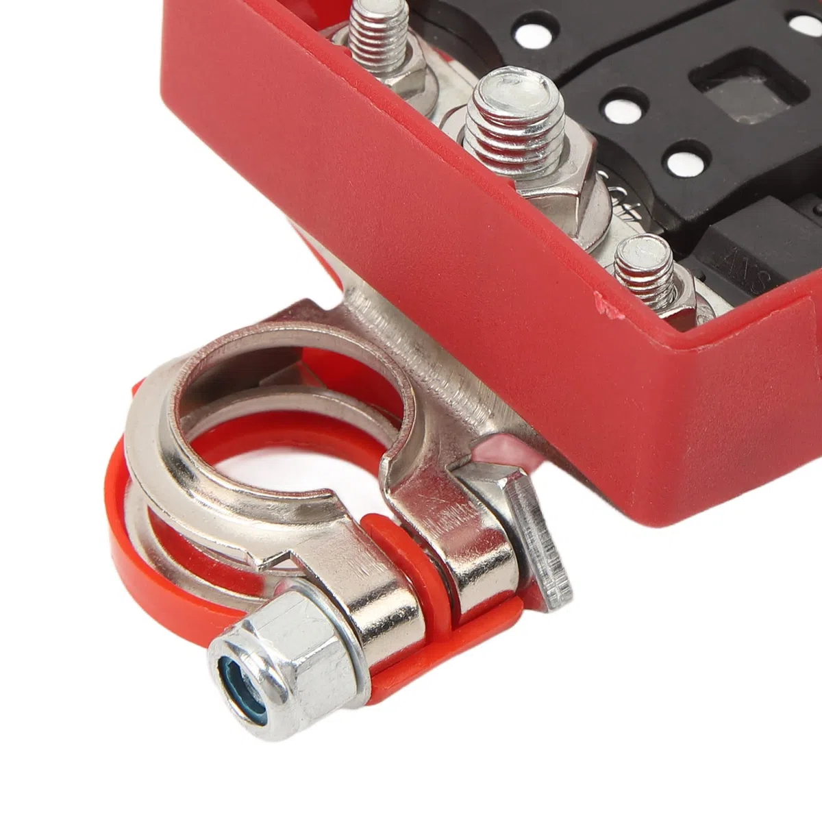 Terminale Batteria Scatola Fusibili, Terminale Batteria Scatola Fusibili 32V 400A Protezione da Cortocircuito Connessione Rapida Sensibile per Roulotte