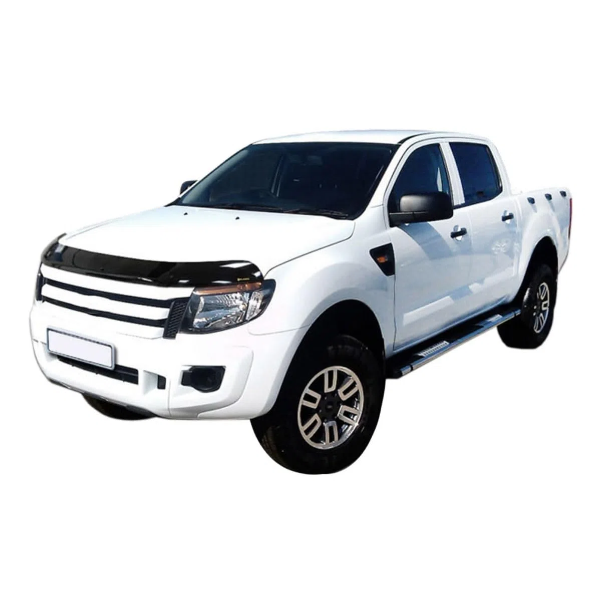 SCOUTT Deflettore Protezione Cofano per Ford Ranger Double Cab 2012-2015, Migliora l'Aerodinamica dell'Auto, e Spoiler, Nero