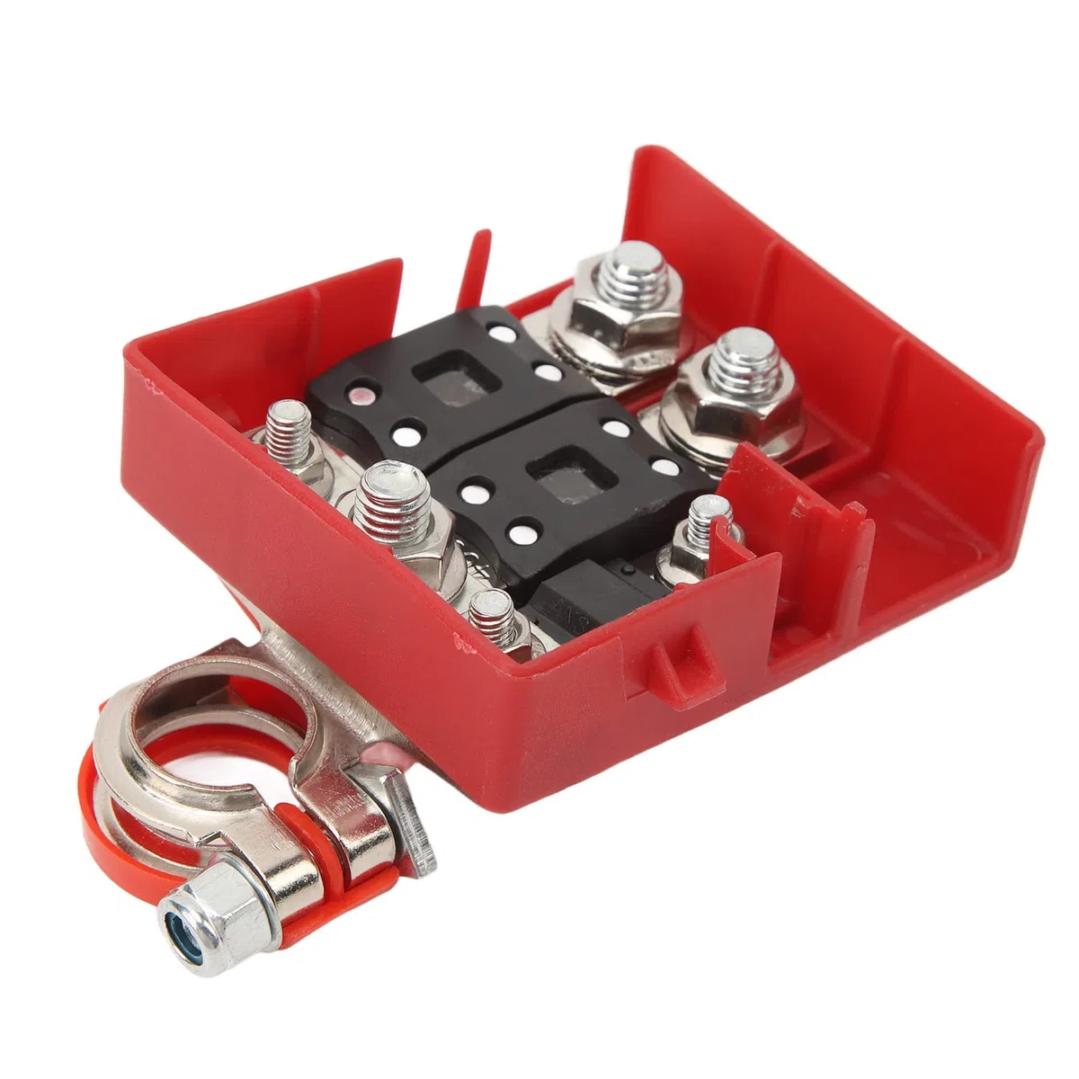 Terminale Batteria Scatola Fusibili, Terminale Batteria Scatola Fusibili 32V 400A Protezione da Cortocircuito Connessione Rapida Sensibile per Roulotte