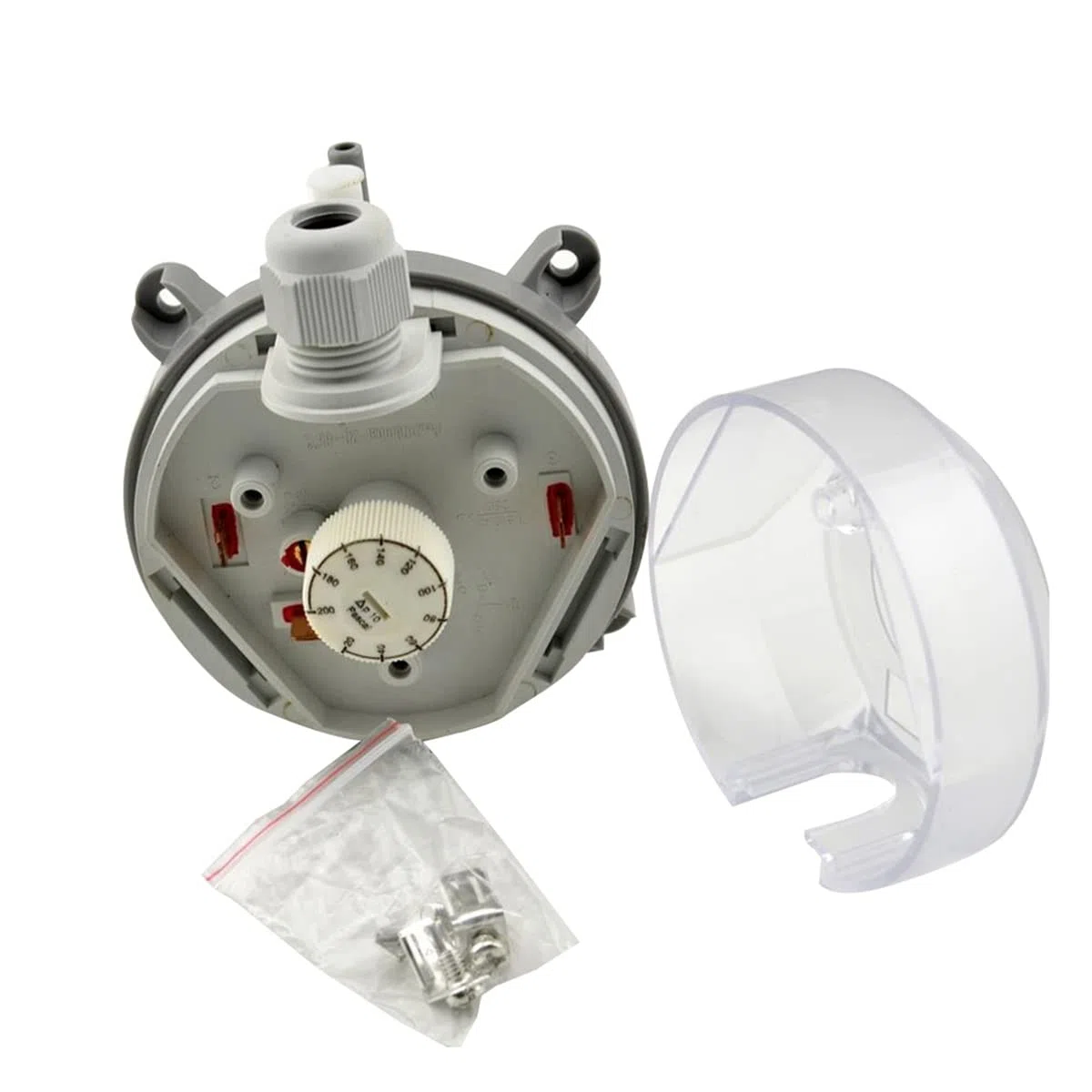 2X Pressostato Differenziale Aria 50-500Pa Pressostato Aria Micro-Pressione Regolabile