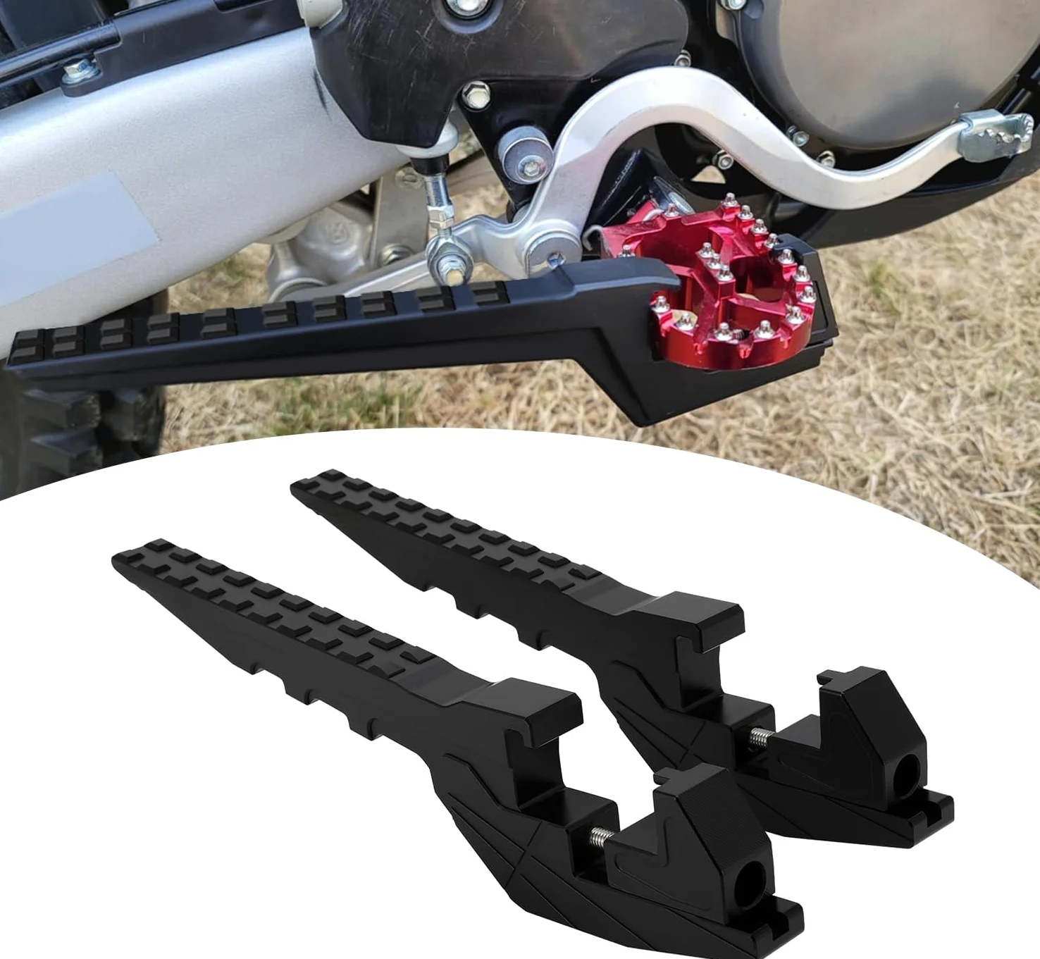 Pedane passeggero Moto Pedane Motocross Poggiapiedi Universali per EXC XC FE WR CRF Beta RMZ Surron Light Bee X/S Talaria X3 X4 MX3 MX4 MX5 TL4000 TL5500 Dirt Pit Bike Enduro