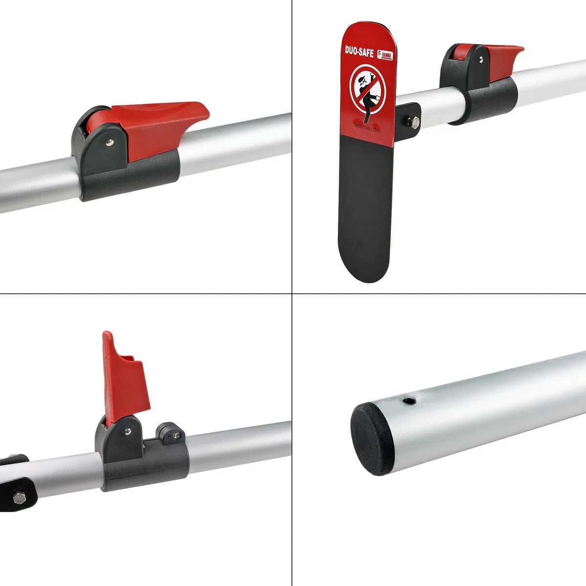Fiamma, asta Duo Safe per la sicurezza delle portiere, antifurto, regolabile da 119 cm a 190 cm