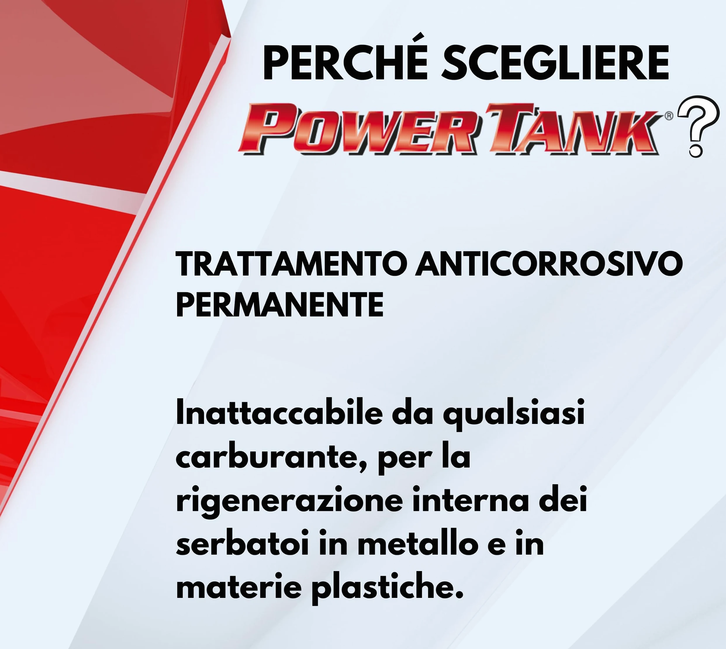 POWER TANK - Trattamento Serbatoio Auto (50/55 Litri) Kit Grande Big 1,3 kg per interno Serbatoi gasolio benzina Elimina la Ruggine Ripara Protegge Arrugginito da Moto di Auto d'Epoca con Antiruggine