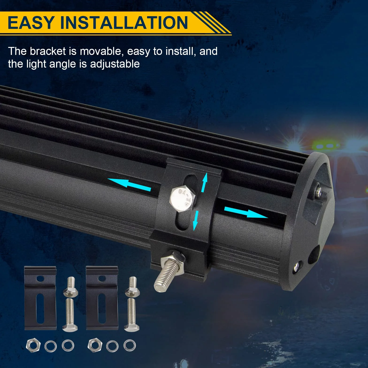 Willpower Barra Led Fuoristrada 51cm 288W Barra Luce a Led Con Cablaggio 12V 24V Combinata di Fascio Impermeabile Fari da Lavoro Led Barra Luminosa a Led per Auto Trattore Camion ATV Barca 4x4