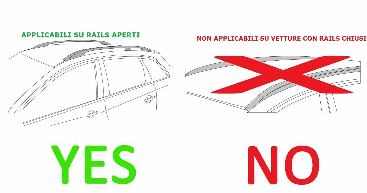 MENABO Barre PORTATUTTO Seat Arona dal 2017 in Poi con Railing (CORRIMANO) Tradizionali