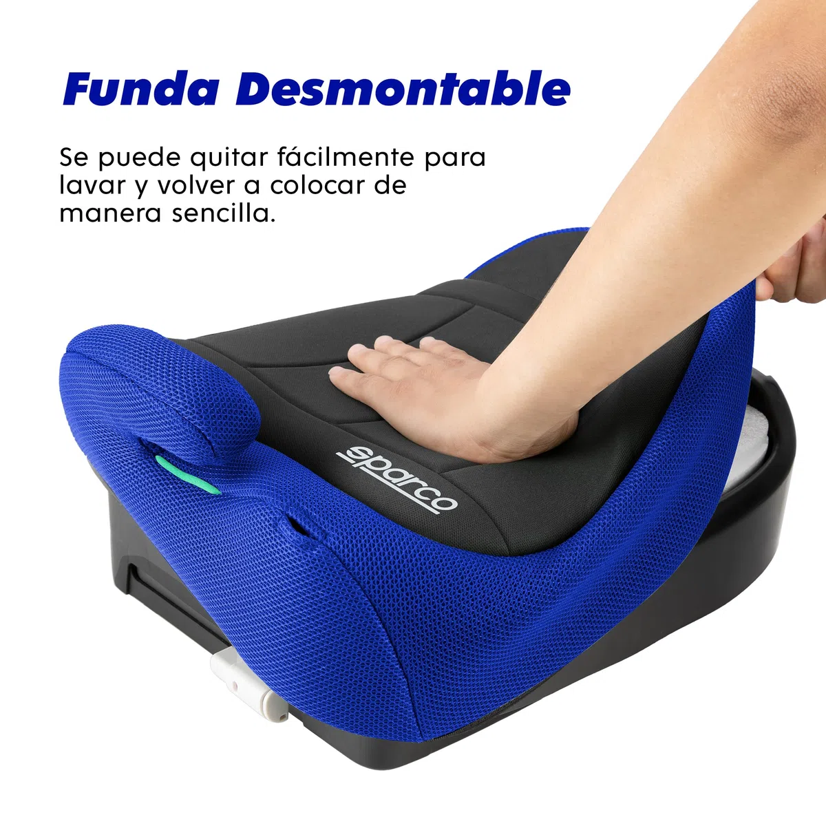 Sparco F100KI Nero Blu Rialzo con Schienale