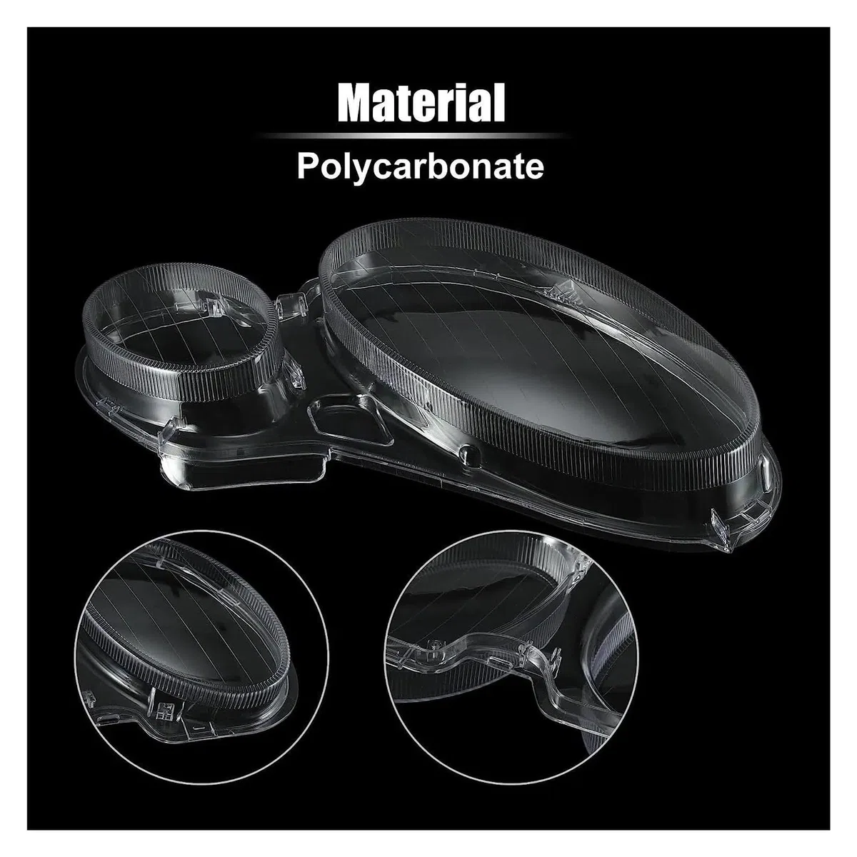 Copriobiettivo Coprilente Per Fari Anteriori Auto Per Mercedes Per Benz Classe E W211 E240 E200 E350 E280 E300 2002-2008 Paralume Trasparente Copri Faro Anteriore Auto(sinistra e destra)