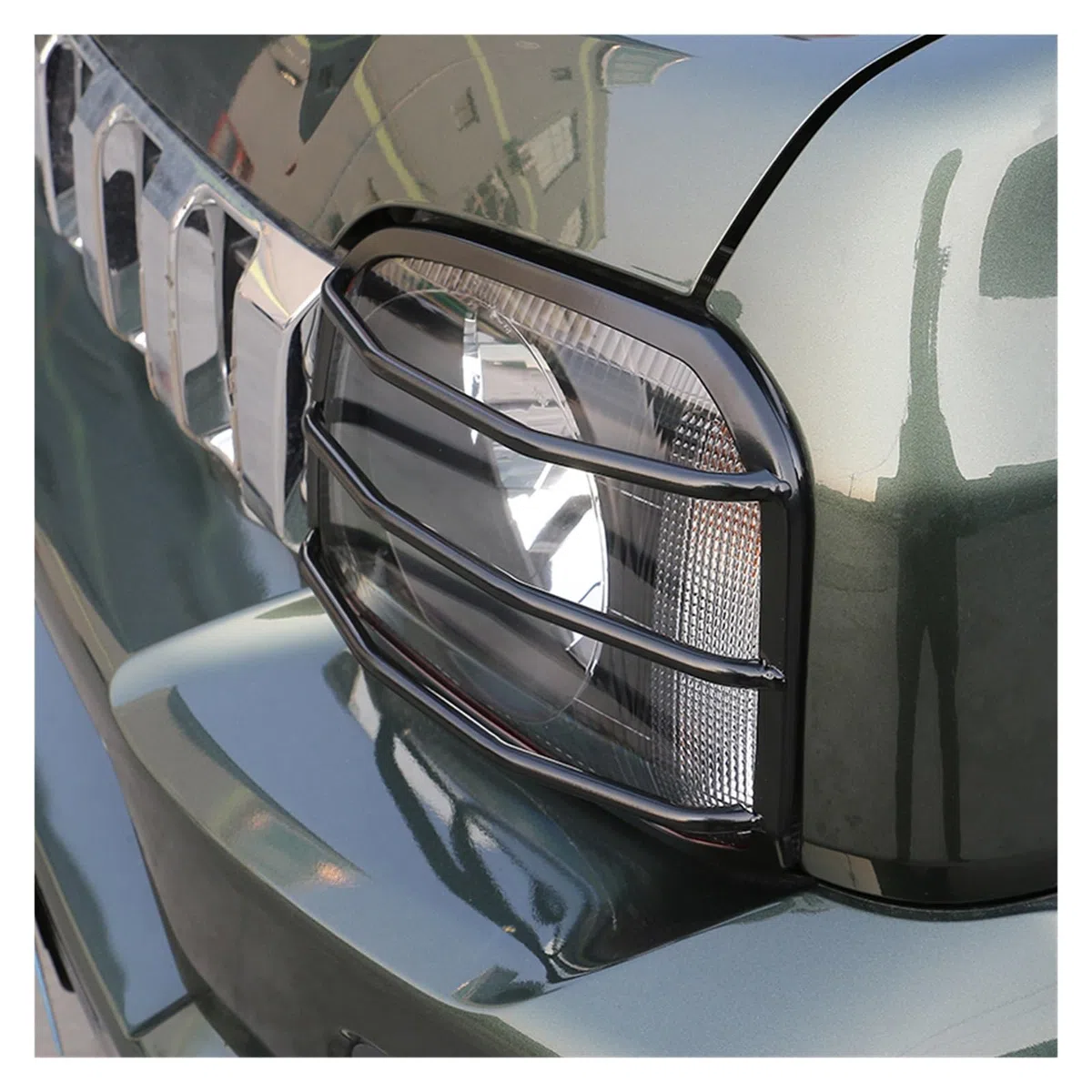Anteriore Faro Copertura Auto Paralume Faro Copertura Griglia Copertura Luce Per Suzuki Per Jimny 2007 2008 2009 2010 2011 2012 2013 2014 2015 2016 2017 FaroCopriobiettivo