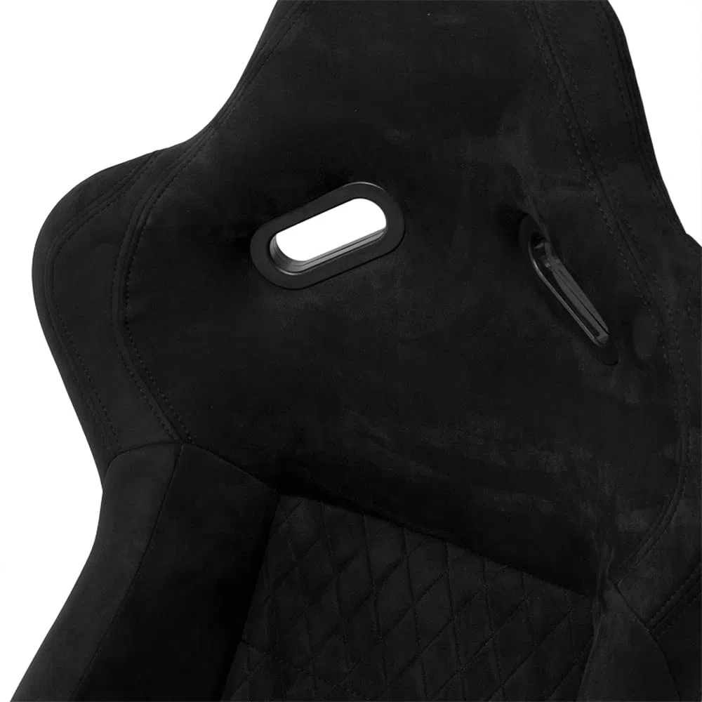 Sedile Sportivo 'LV' - Nero - Schienale Fisso in Poliestere - incl. Slitte