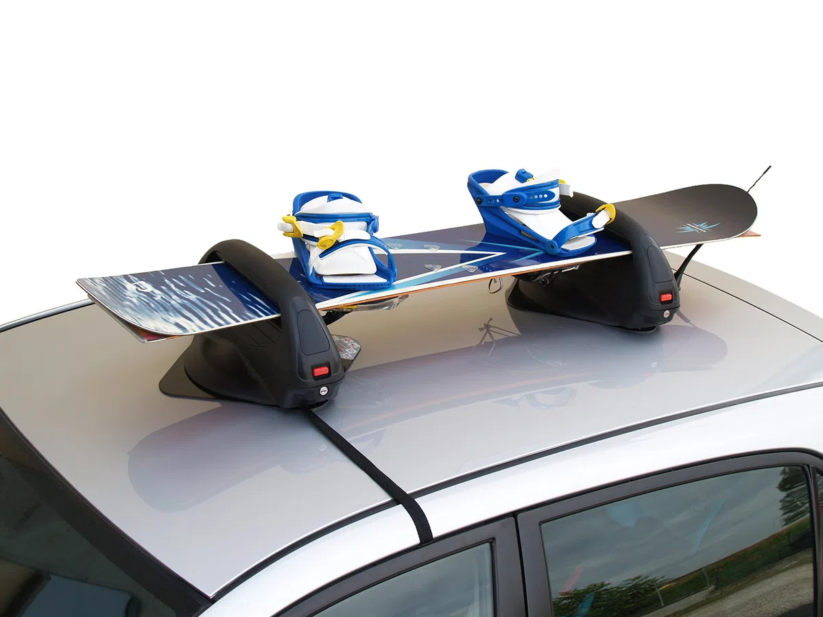 Portasci Magnetico per 3 paia di Sci o 2 Snowboard