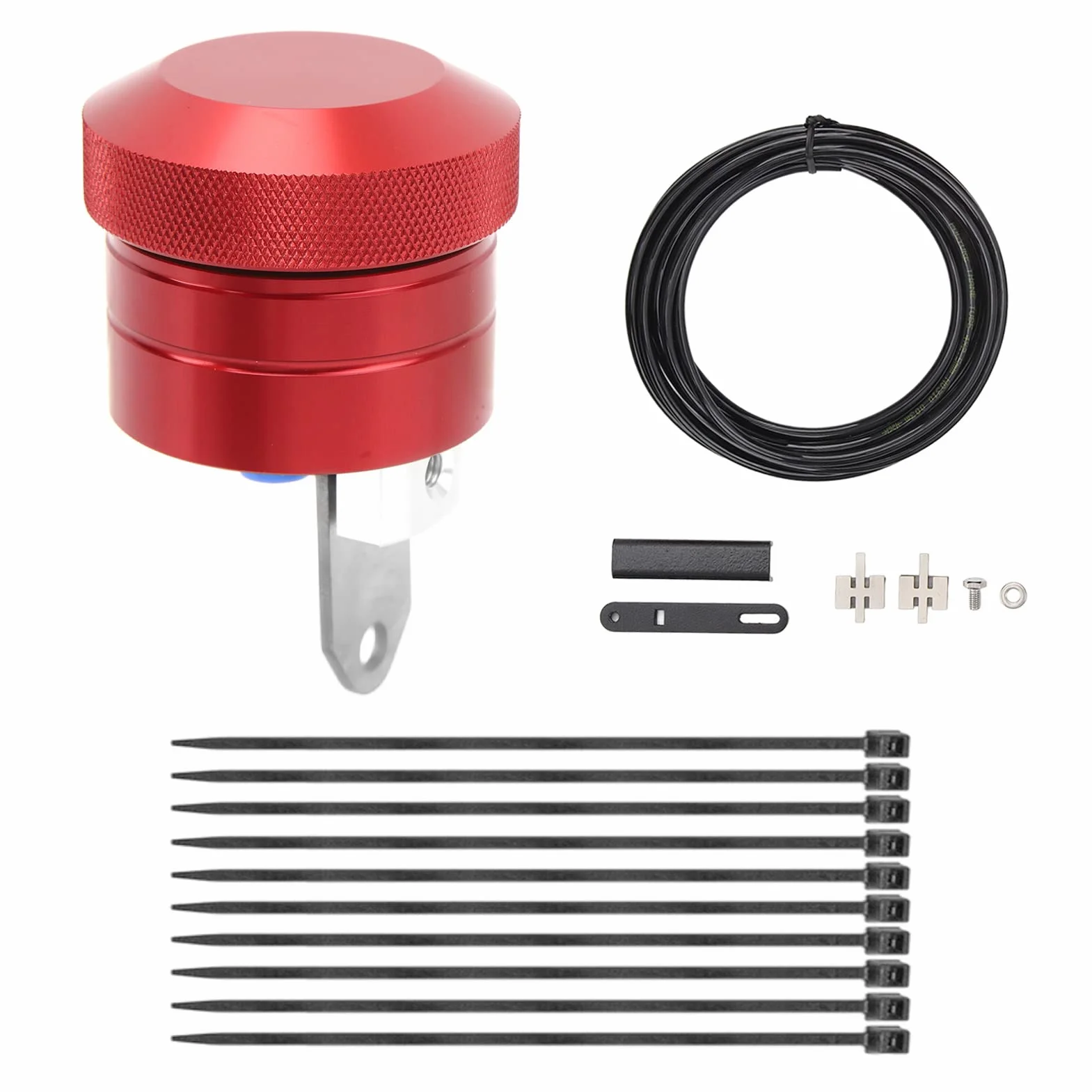 Oliatore Catena Moto, Lubrificatore Catena Moto Robusto Oliatore Catena Durevole (Rosso)