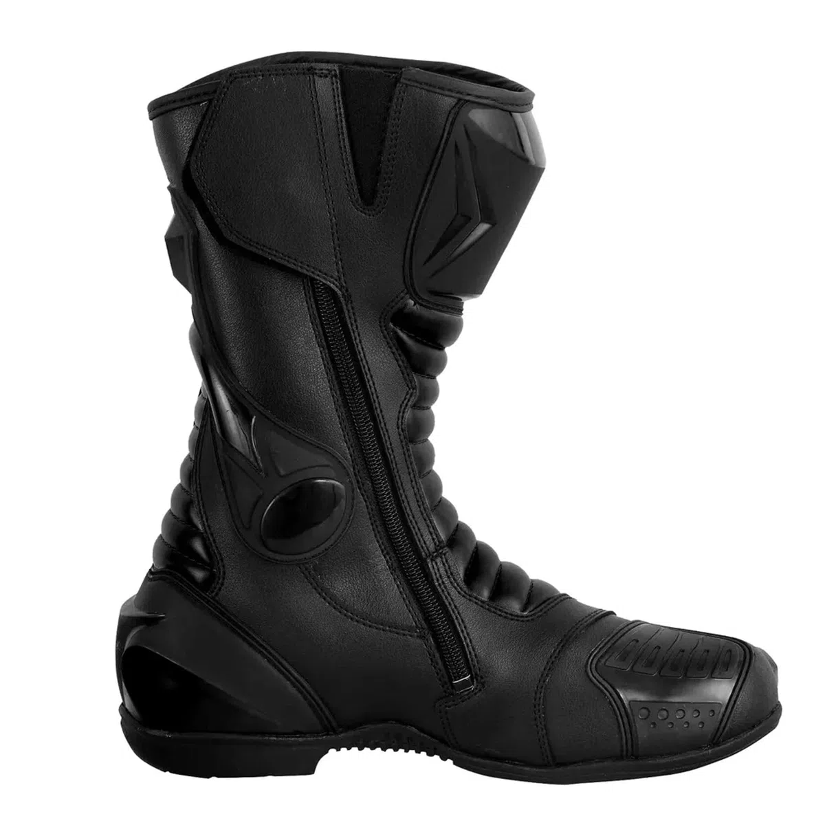 Stivali da corsa per moto da uomo Scarpe impermeabili lunghe in pelle da moto